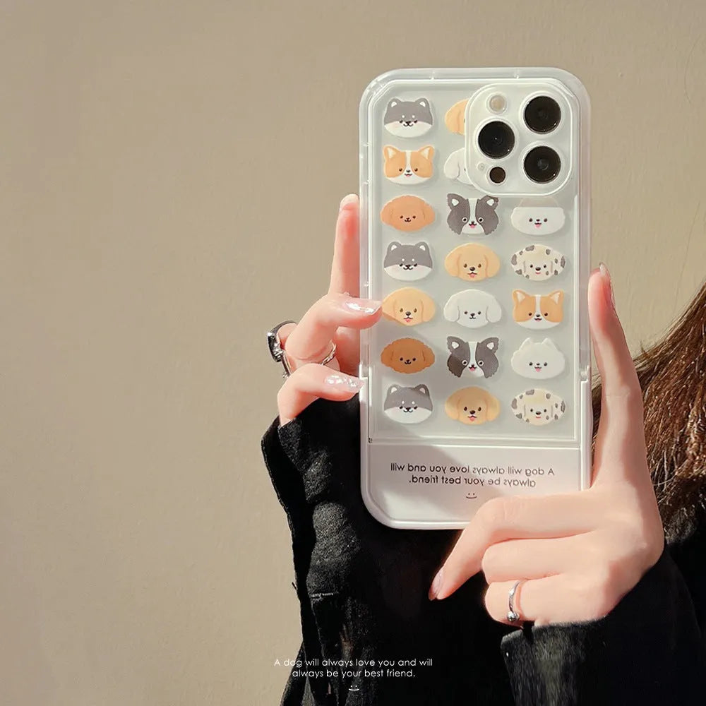 Graffiti invisible bracket TPU phone case for iPhone with transparent shell and colourful painting design