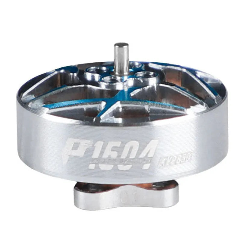 TMOTOR P1604 brushless motor with silver aluminium-clad rotor and mounting screws