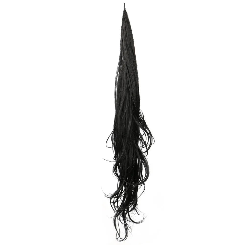 Long 32-inch chemical fibre ponytail wrap wig in colour 613 for ladies, horse tail style, non-hot dye