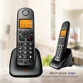 Digital wireless DECT phone with table and wall mount, loud call quality, green environmental protection, universal plug in EU UK US options