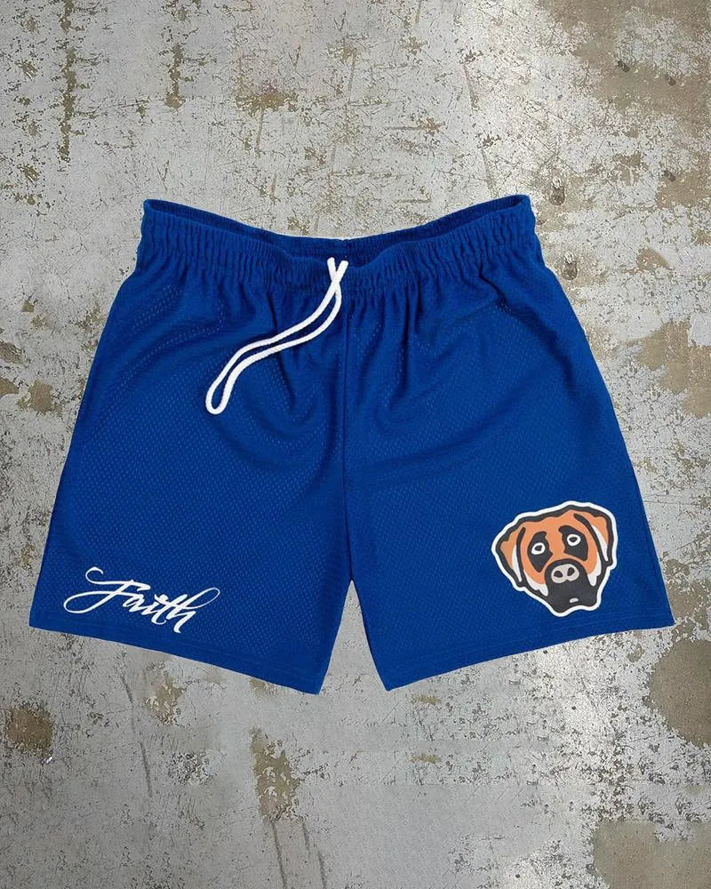 Men's quick-drying beach shorts in milk silk polyester with digital printing pattern and elastic waist