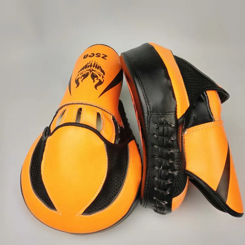 Boxing training hand target PU childs punch mitt orange colour for youth sparring