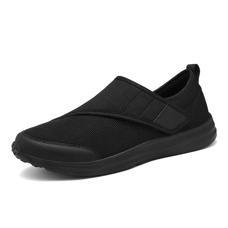 Summer walking shoes with mesh upper and Velcro closure in multiple colours