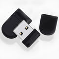 Black plastic USB 2.0 flash drive 2GB capacity compact size