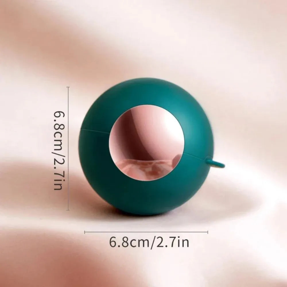 Washable hair removal ball lint roller with handle for pet hair removal on fabrics
