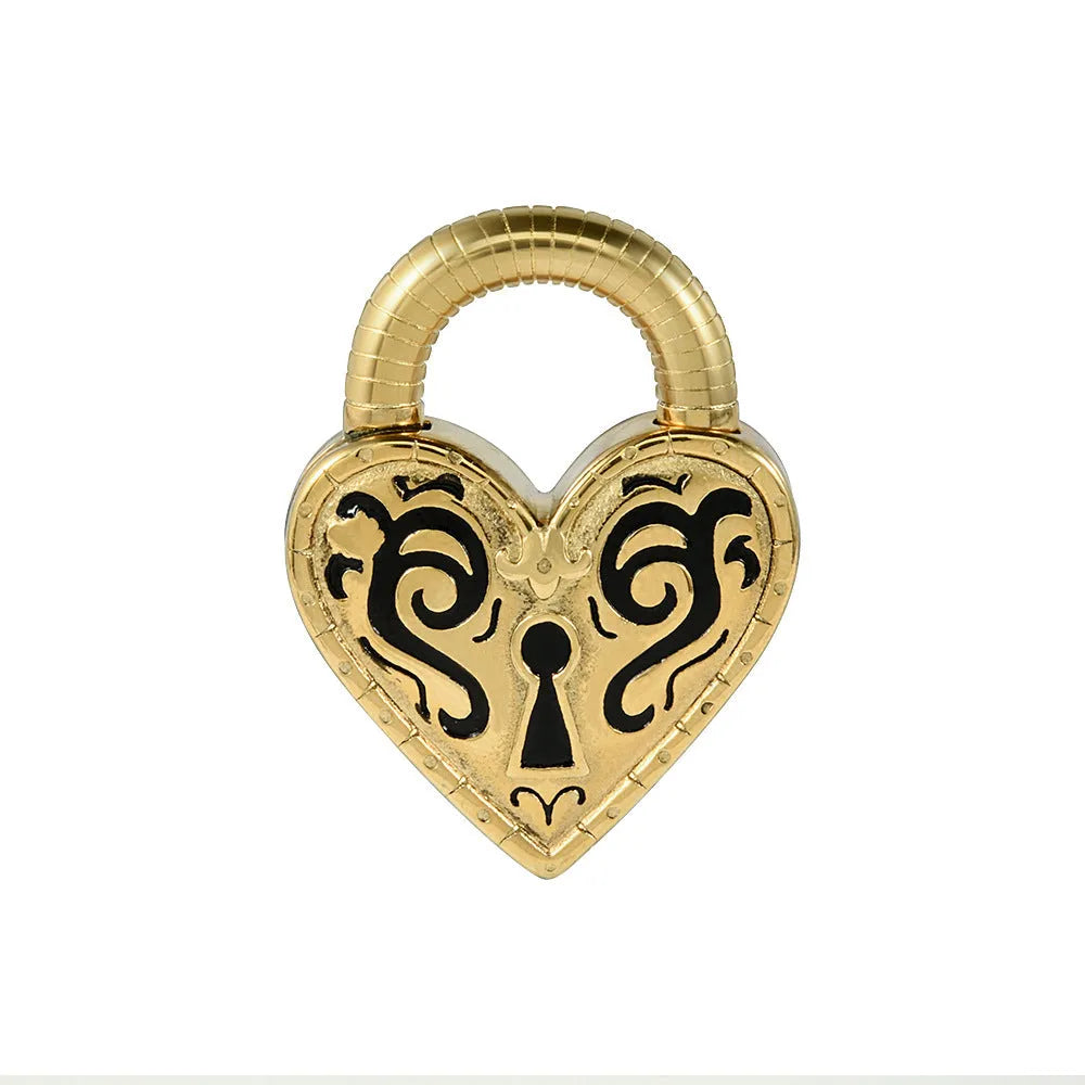 Women's heart-shaped stainless steel ear piercing earrings in gold or steel colour