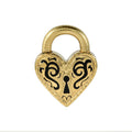 Women's heart-shaped stainless steel ear piercing earrings in gold or steel colour