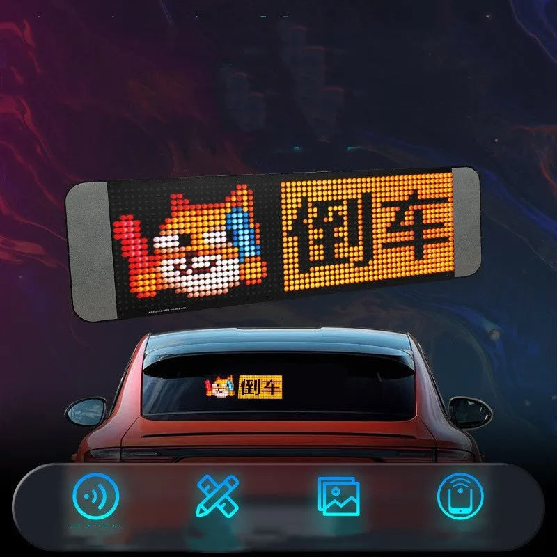 Full-colour LED display screen with remote control and voice activation capabilities