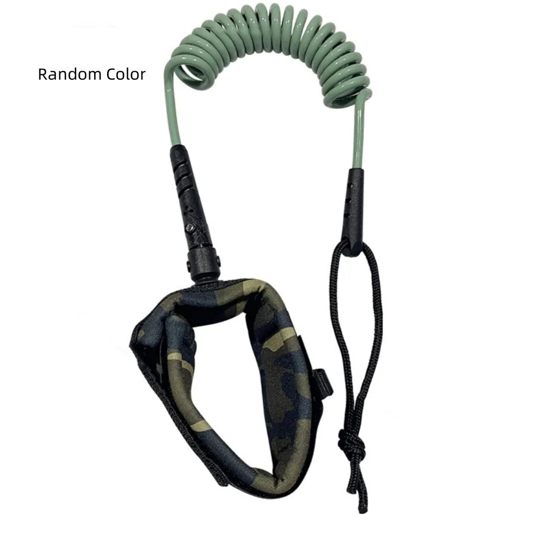 A high-strength, elastic pulp rope for handholding and securing a surfboard.