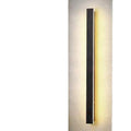 Aluminium waterproof line wall lamp with remote control for colour temperature adjustment between warm yellow, neutral and white light