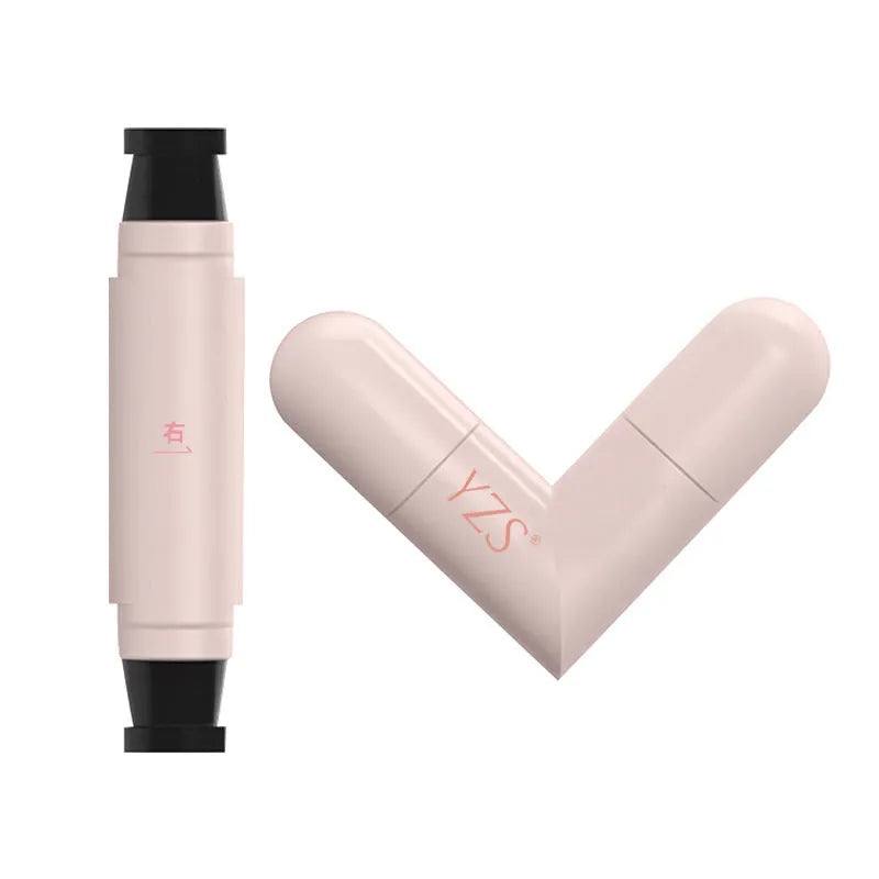 Double-headed waterproof not smudge eyeliner stamp pen with precise outline and natural finish in black