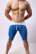 Brave Person men's swimming trunks and fitness pants in colour-blocked nylon, available in red black fluorescent green and sky blue