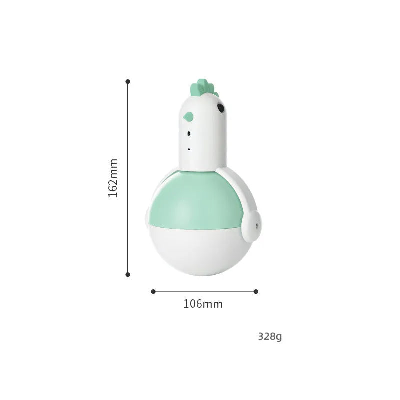 Green and orange electric cat toy with automatic induction switch and self-balancing movement