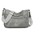 Women's large capacity one shoulder crossbody backpack in soft PU leather with waterproof finish, available in five colours
