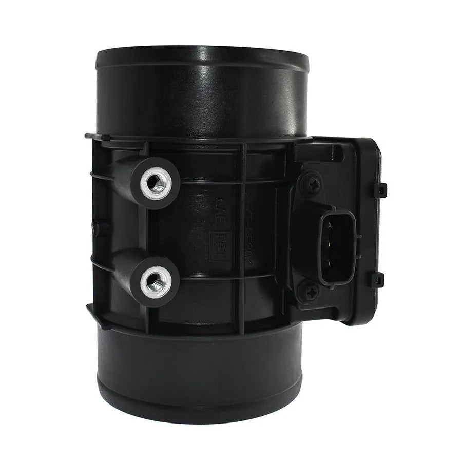 Black plastic automotive air flow meter with standard specification for car engine systems