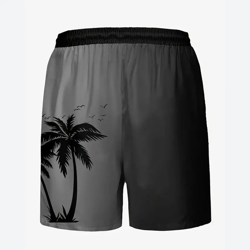 Men's loose fit polyester beach shorts in various colours available in sizes from XS to 5XL