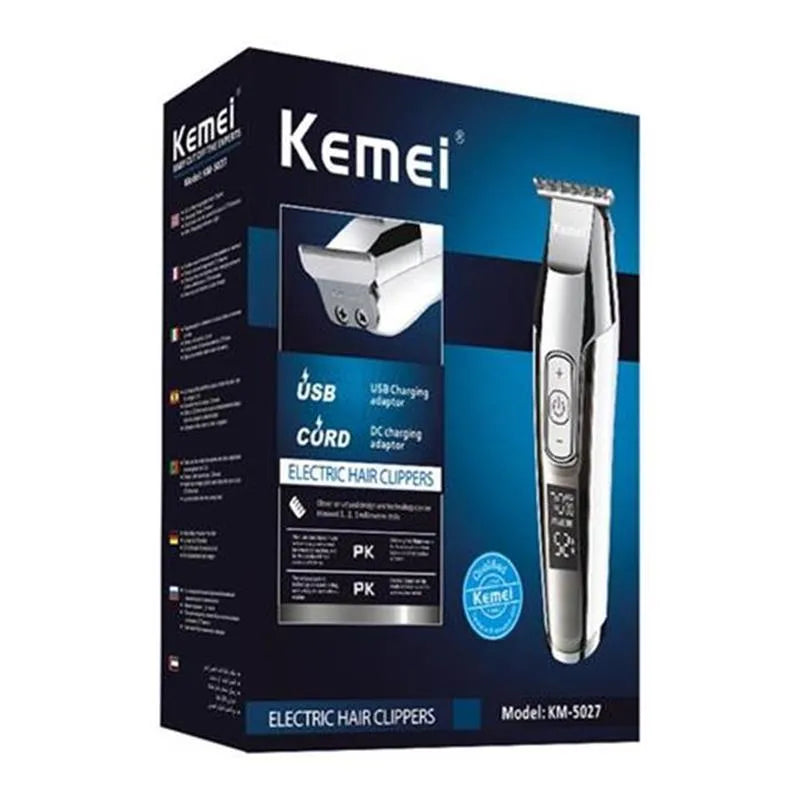 Barber scissors with LCD display screen and stainless steel blades