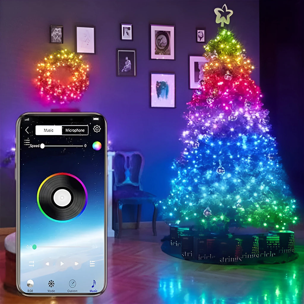 Warm white LED copper wire light string on USB plug with remote control
