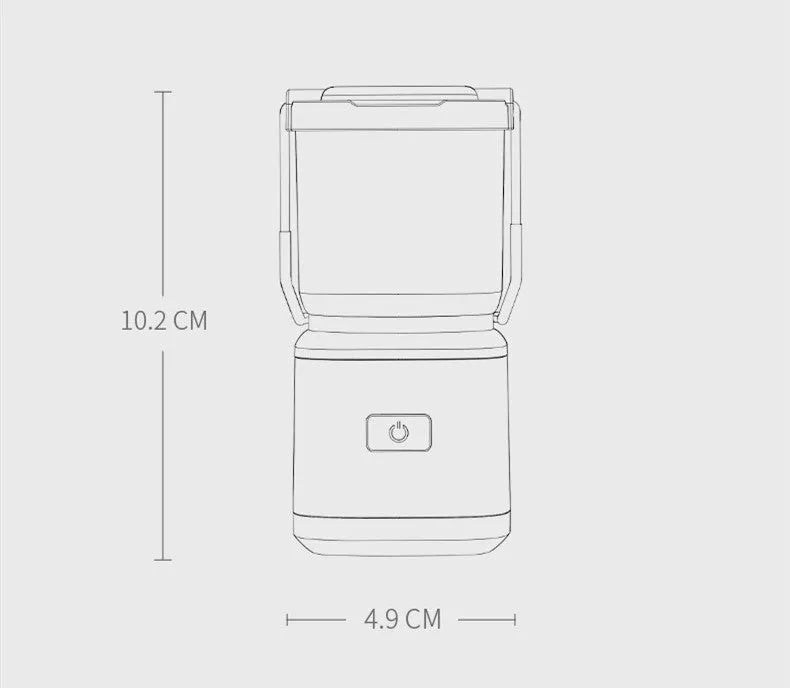 Multi-light source charging camping lantern 6W USB rechargeable 2000mAh Army Green or Khaki plastic outdoor lantern