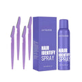 120ml portable hair removal spray bottle with non-irritating formula containing botanical extracts.