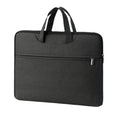 Oxford cloth portable breathable computer bag in black with rain cover, zipper opening, and internal photo bit compartment