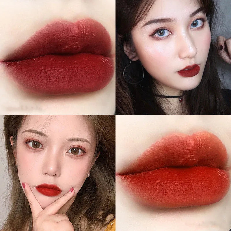 Soft mist velvet lipstick set five colours with squalane for moisturising