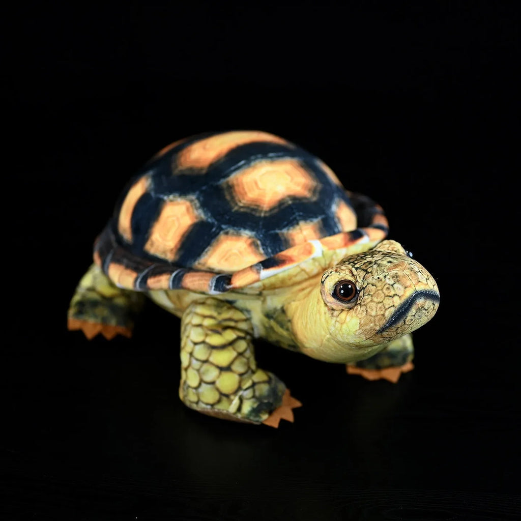 35cm velvet simulated land turtle plush doll in tortoise style with PP cotton filling
