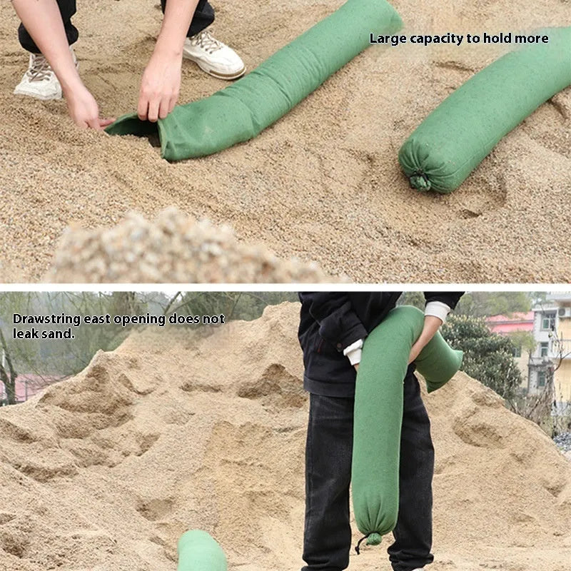 Flood control sandbag strip canvas bag in multiple sizes for fire sandbag use