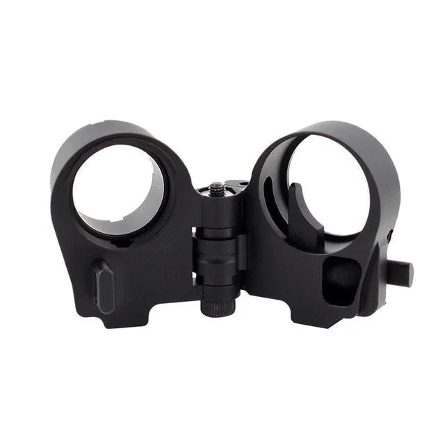 Third generation tactical folding stock adapter for AR-15 and AR-10 rifles in black finish