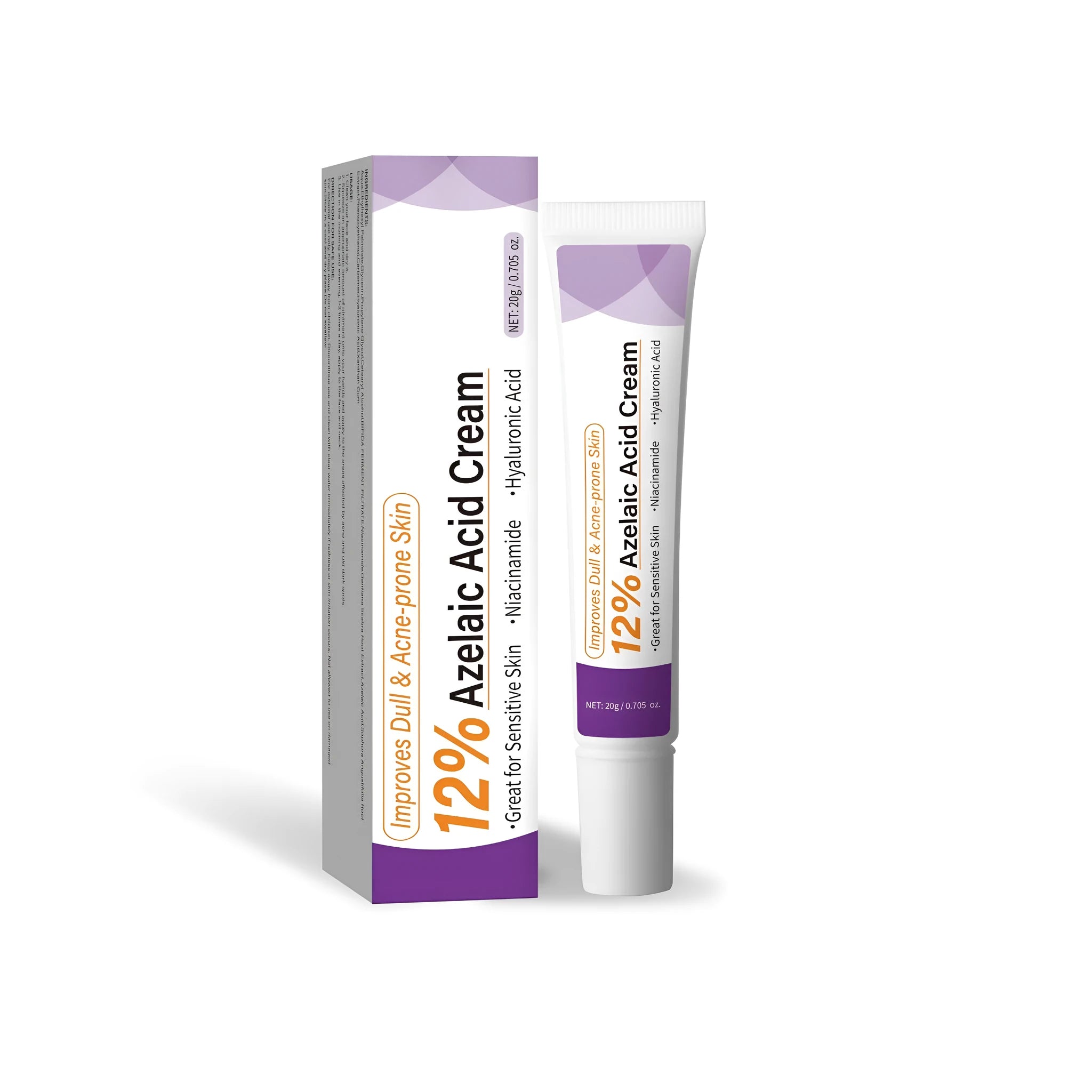 20g tube of azelaic acid cream for topical skin treatment with FPA030 specification
