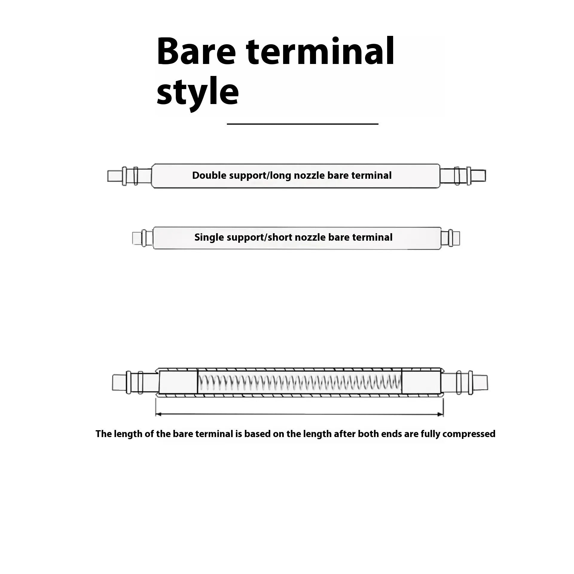 Watch bolt auricular needle spring shaft environmental protection accessories parts 21mm to 26mm sizes