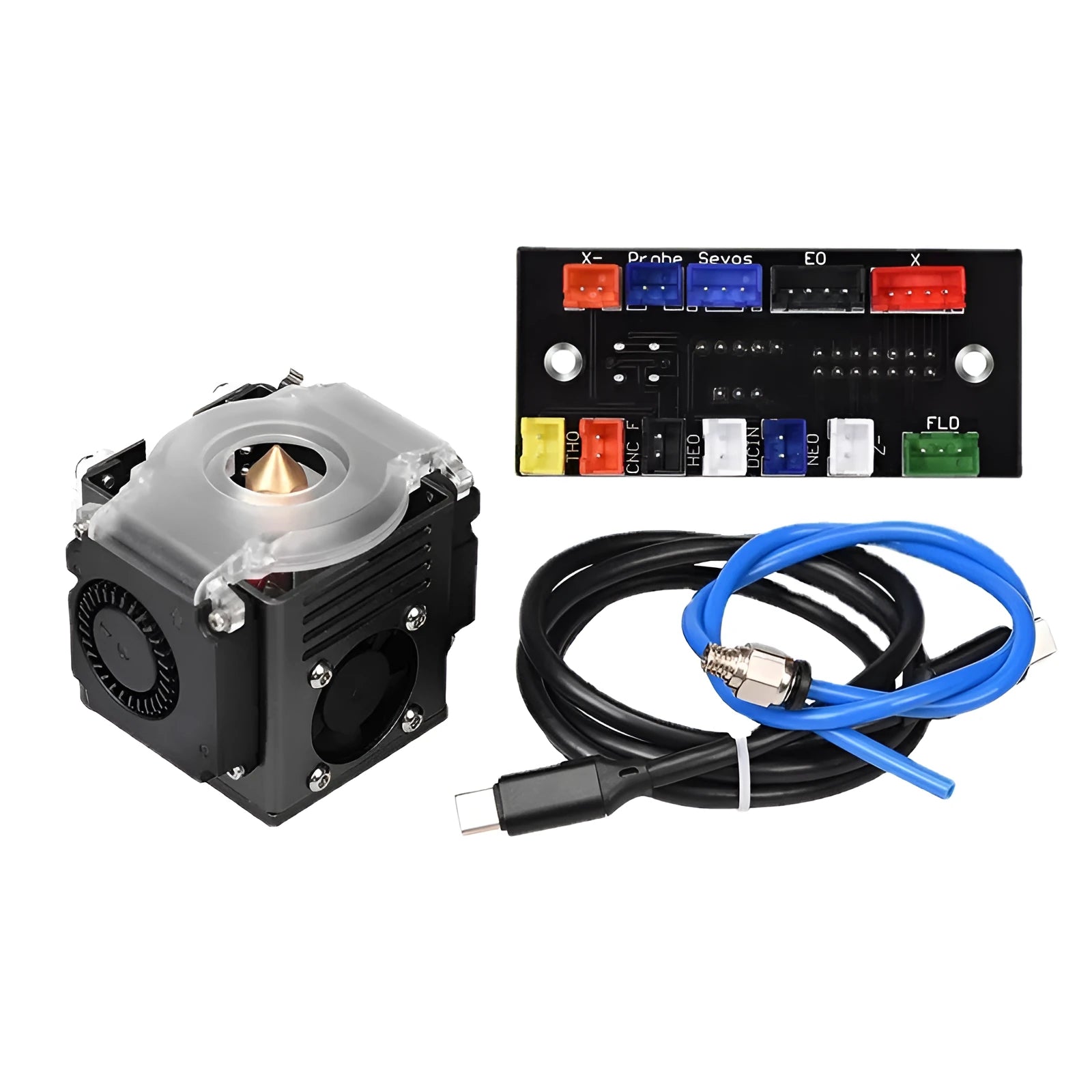3D printer all metal extrusion head kit black sheet metal suit print head set
