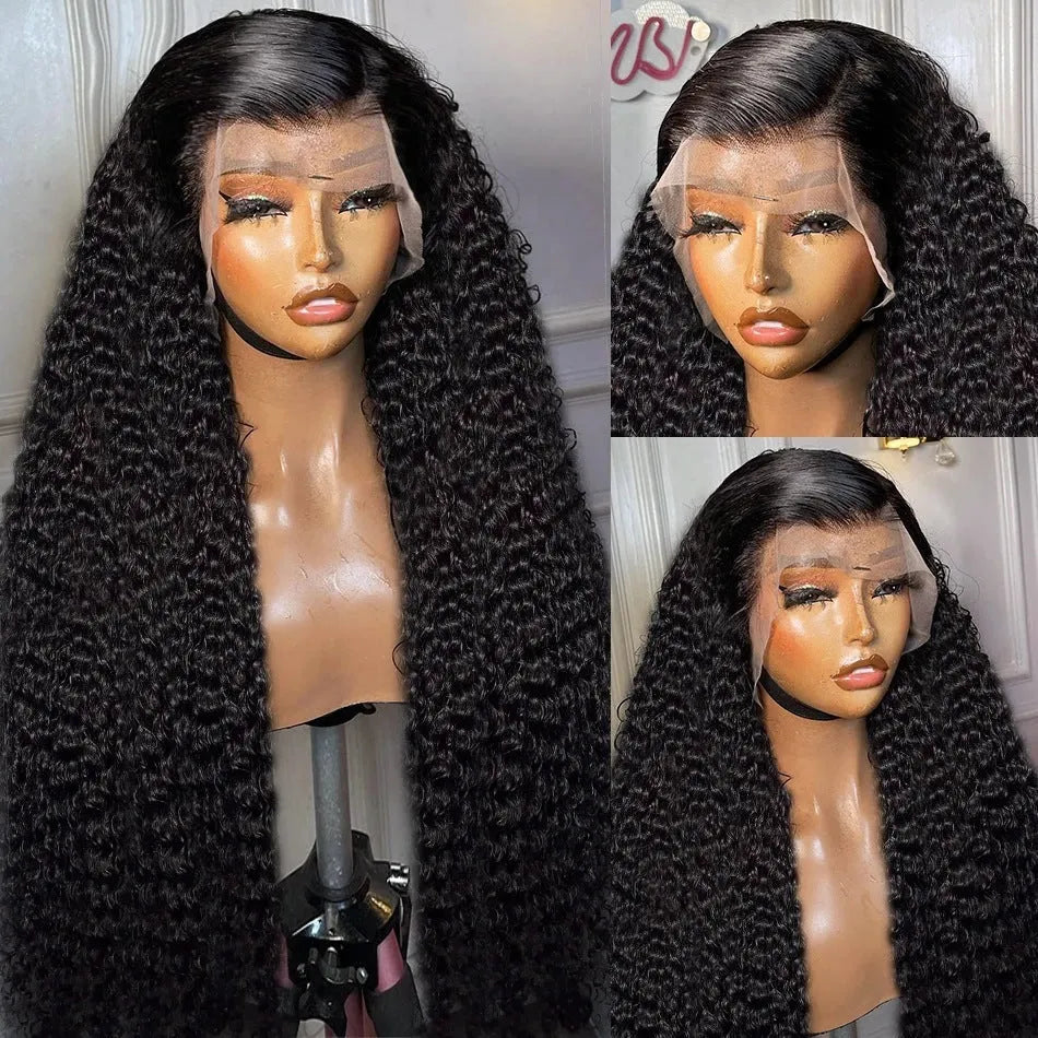 13x6 front lace wig medium long curly hair side bangs high temperature fibre multiple colours and lengths