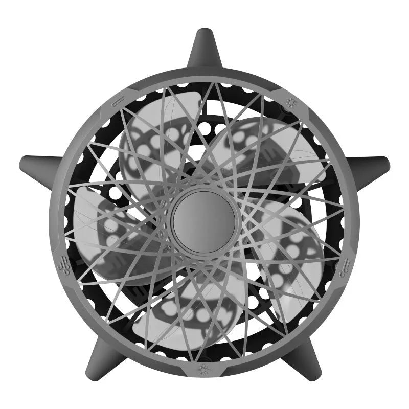 Intelligent induction fan without button design, USB powered, 4 plastic blades, 162x103mm, force yellow colour