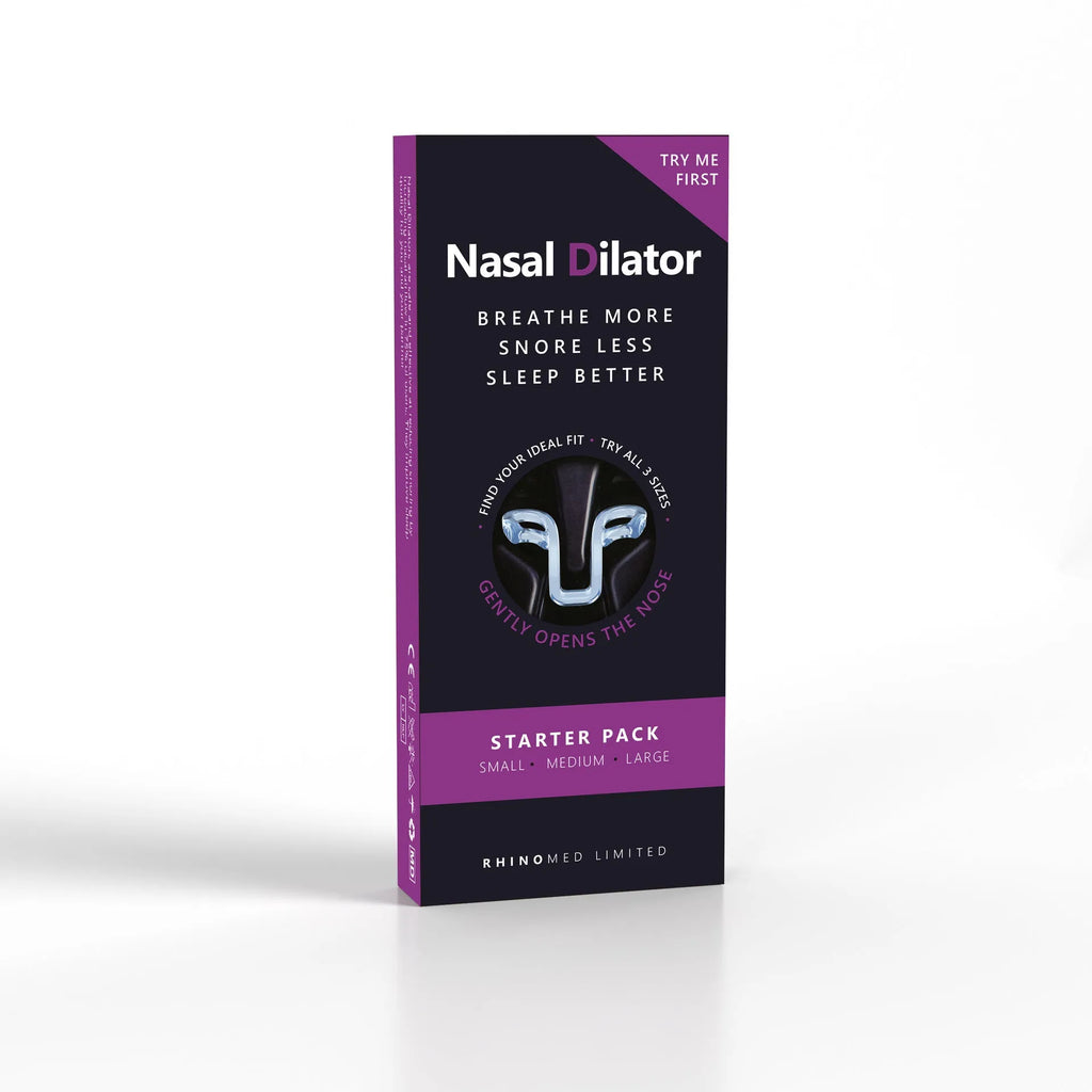 Reusable PVC nasal congestion relief strip in four colours: Blue, Green, Purple, and Red