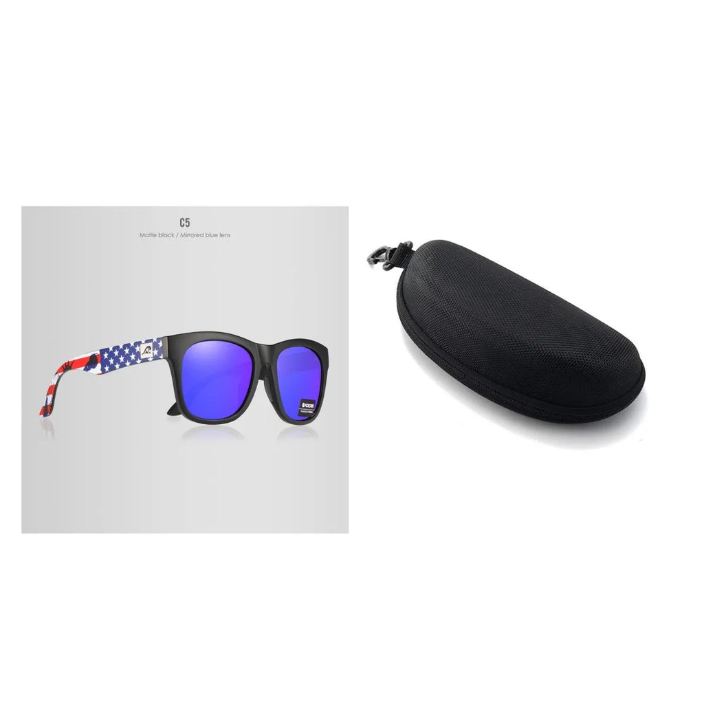 Polarised sunglasses with TAC lenses and PC frame for UV protection during outdoor activities
