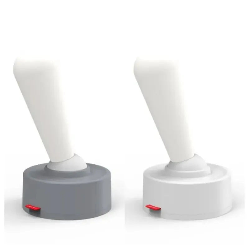 Toggle silicone USB rechargeable night light with warm LED, wall mounted in bedroom