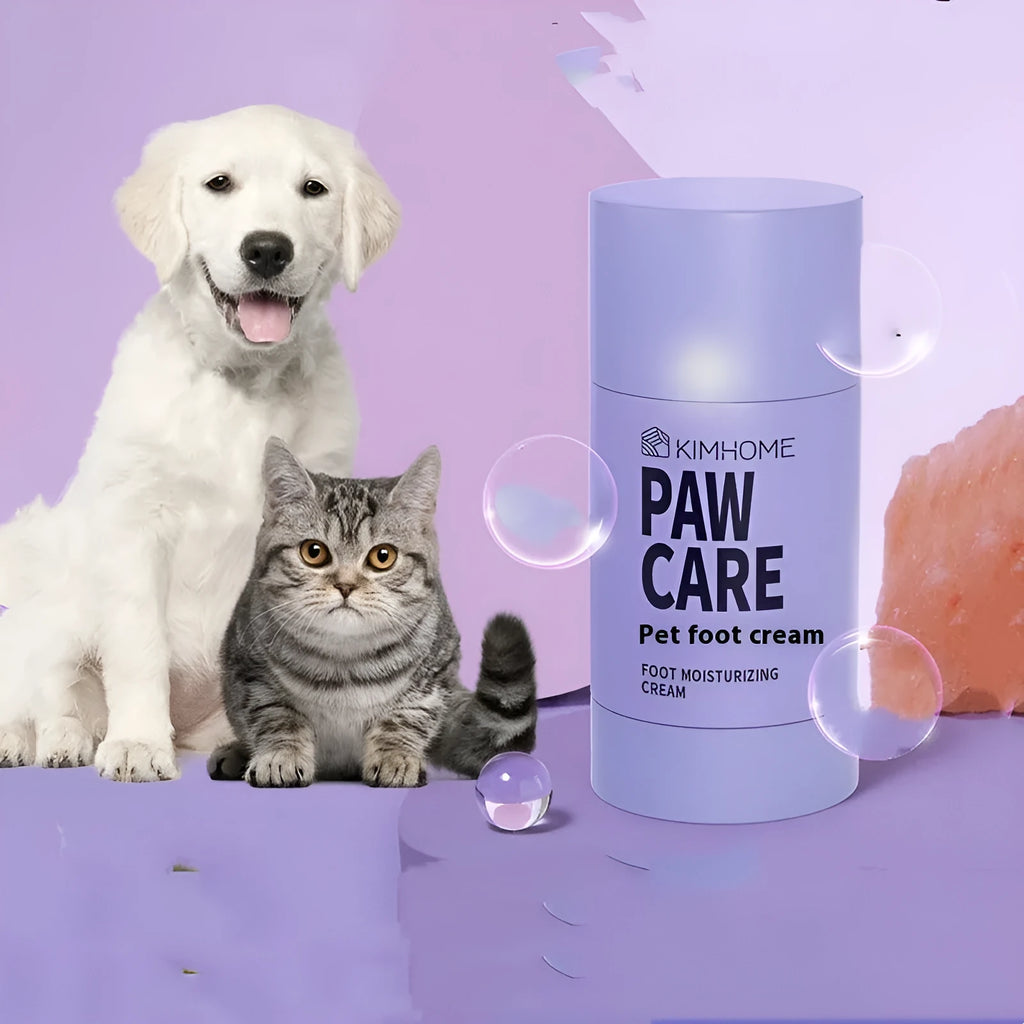 40g tube of pet foot moisturising cream with Brazilian palm wax for cat and dog paw care