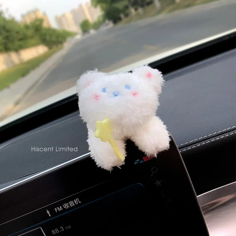 Cotton cartoon pilot dog car seat block decoration doll on vehicle seat