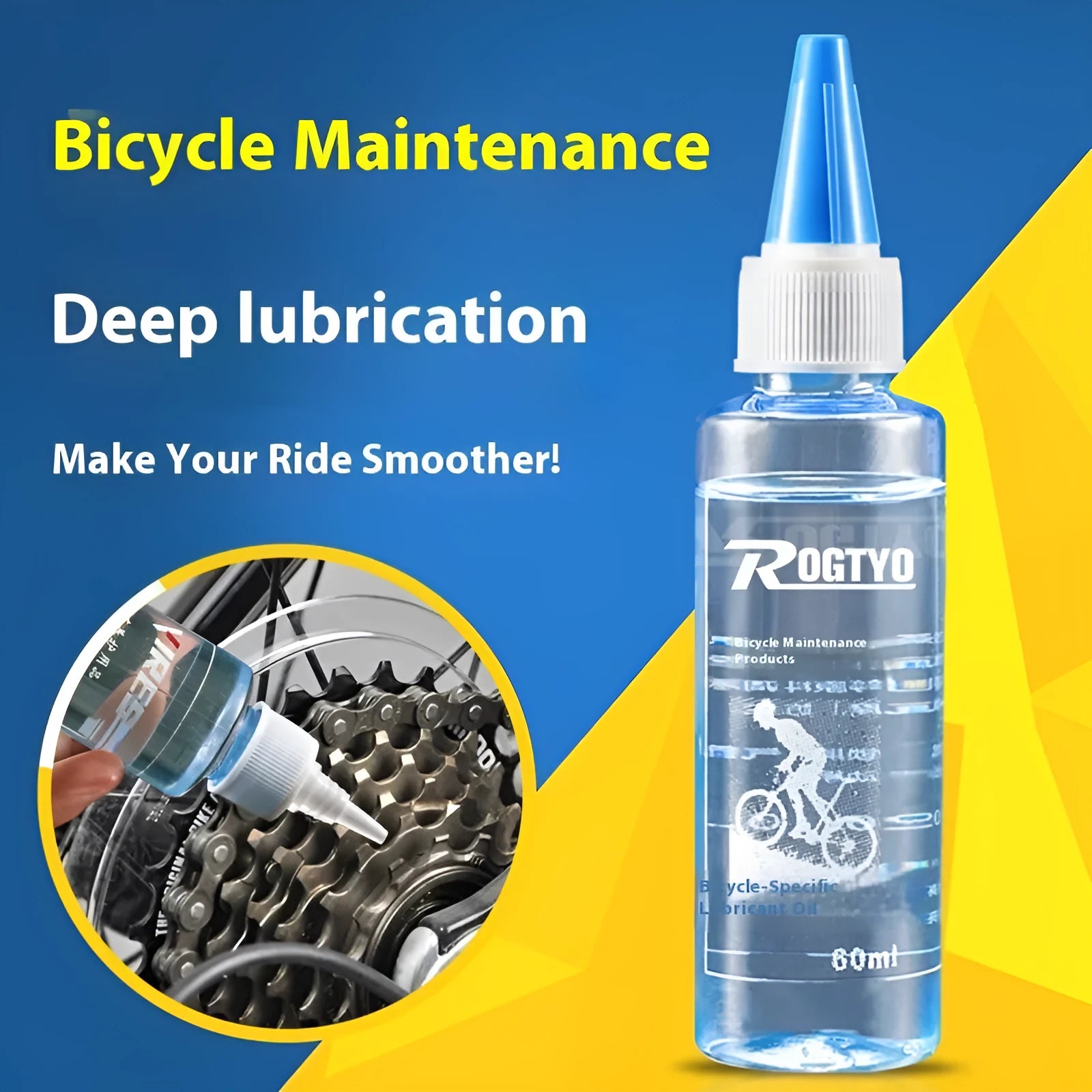 60ml bottle of bicycle chain lubrication oil for mechanical maintenance