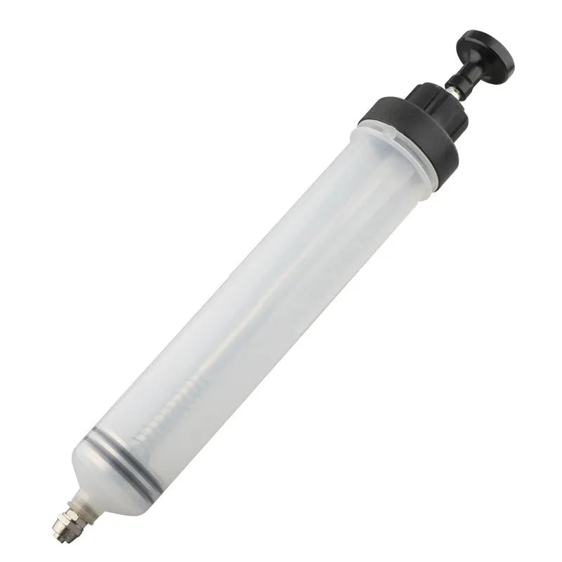 Manual oil suction and injection pump with polypropylene barrel in three capacity sizes