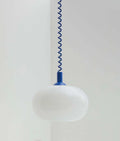 Chinese style glass chandelier D250mm modern simplicity with red flexible wire