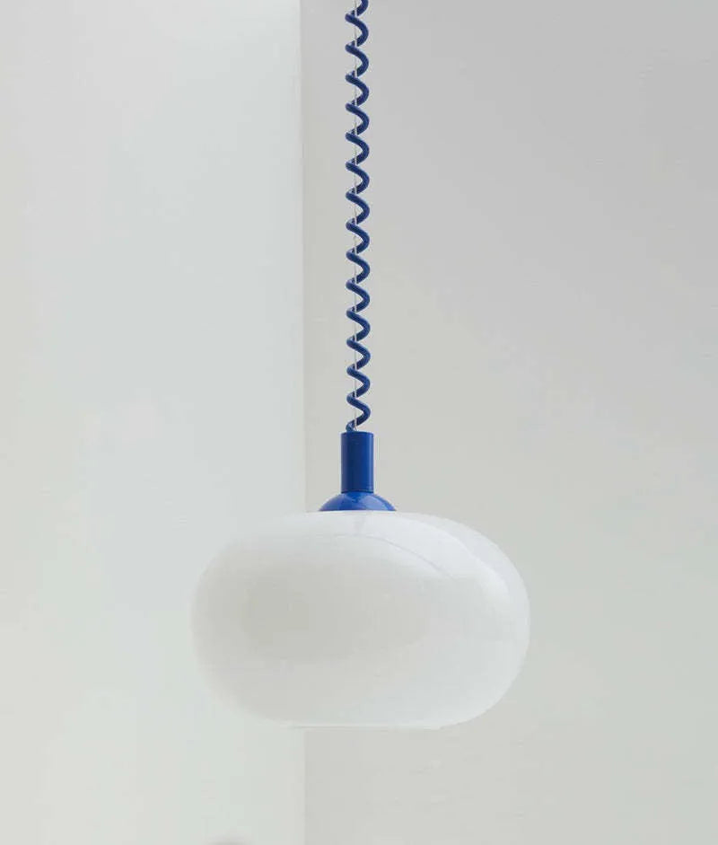 Chinese style glass chandelier D250mm modern simplicity with red flexible wire