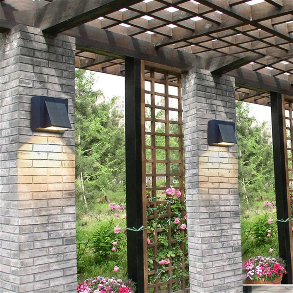 European style waterproof glass LED wall lamp 5W for courtyard background wall