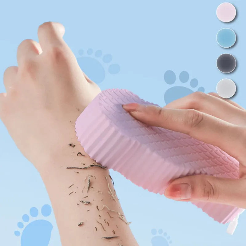 3D fish scale pattern bath sponge ball in soft sponge material for gentle body exfoliation