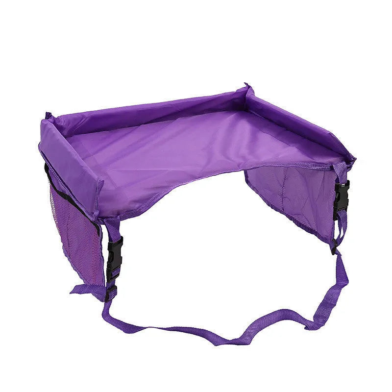 Vehicle-mounted waterproof children's toy table tray in polyester fibre measuring 33x40cm