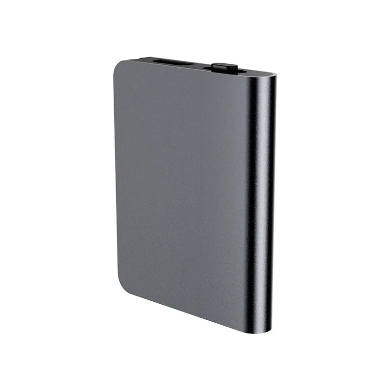 Black zinc alloy digital voice recorder with noise reduction and USB 2.0