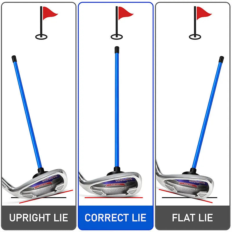 Aluminium alloy magnetic baseball bar golf swing trainer alignment tool in blue or red colour options.