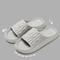 Leaf texture design EVA slippers in multiple colours for indoor summer and bathroom use