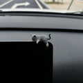 Sleeping cat car decoration made of TPU in cartoon style, multiple colour options, size 2.5-4cm